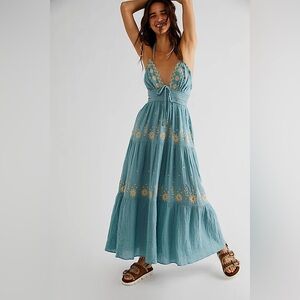 Free People Real Love Embroidered Dress